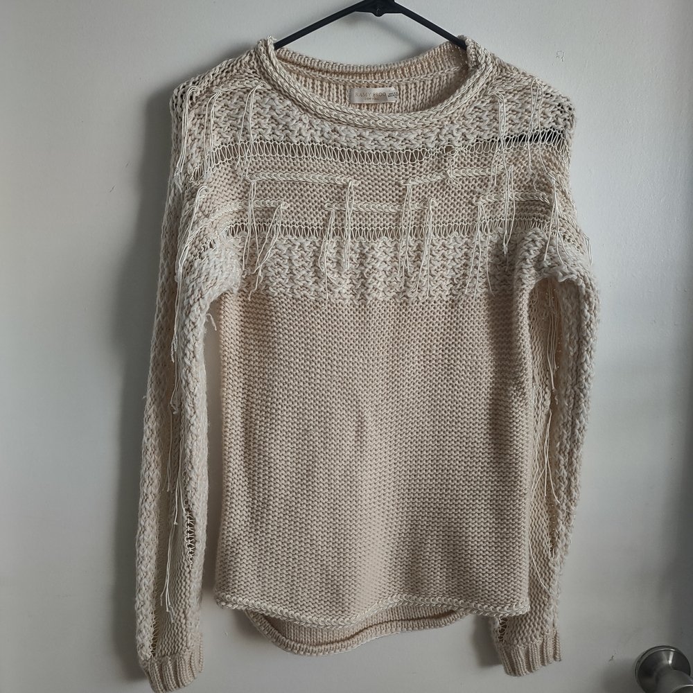 Ramy Brook Cream merino Wool Knit Sweater